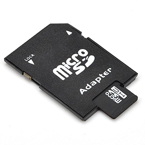 Dojore nero micro SD a SD Card adattatore. Plastica micro SD memory card TF adattatore a standard di scheda adattatore PC Micro