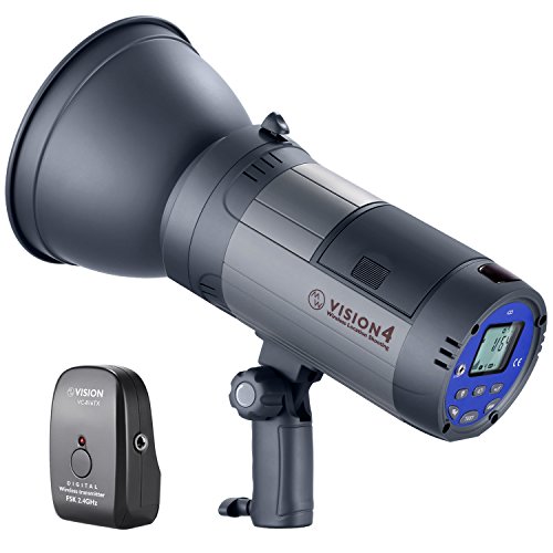 Neewer Vision 4 300W GN60 Strobo Flash da Studio per Esterno Monoluce Alimentata da Batteria Li-ion Cordless con 2.4G Wireless Trigger, 700 Flash a Piena Potenza, Riciclo 0,4-2,5s, Bowens Mount