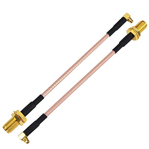 YILIANDUO Cavo SMA Femmina a MMCX Maschio Ad Angolo Retto FPV Antenna Connettore RG316 10cm Pigtail Prolunga Cavo per WiFi Antenna Codino QAV250 H210 FPV Confezione da 2