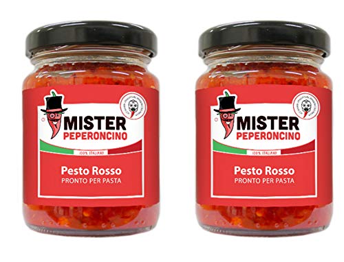 Pesto Rosso (90 g x 2) - Mister Peperoncino - Con pomodori secchi