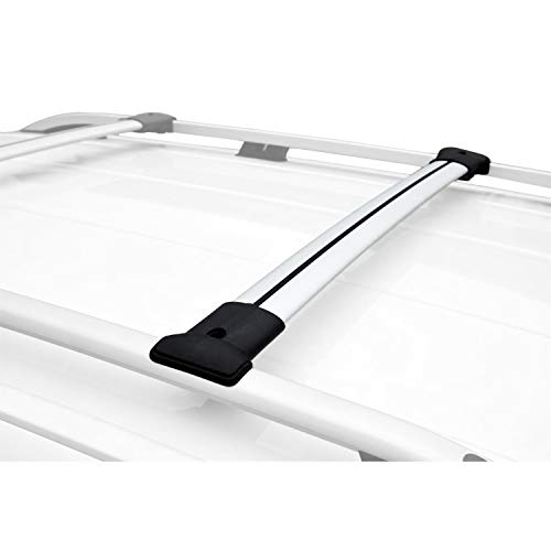 accessorypart Per VW Caddy 2004-2015 Barre Portatutto Portapacchi Alluminio Grigio