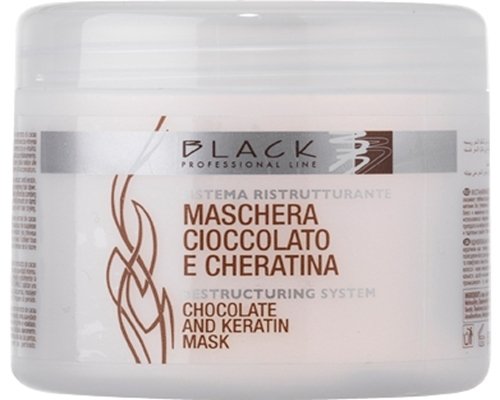 Maschera Cioccolato E Cheratina 500 Ml - BLACK PROFESSIONAL LINE