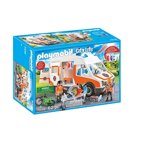 Playmobil City Life 70049 - Ambulanza con Lampeggianti e Sirena, dai 4 anni