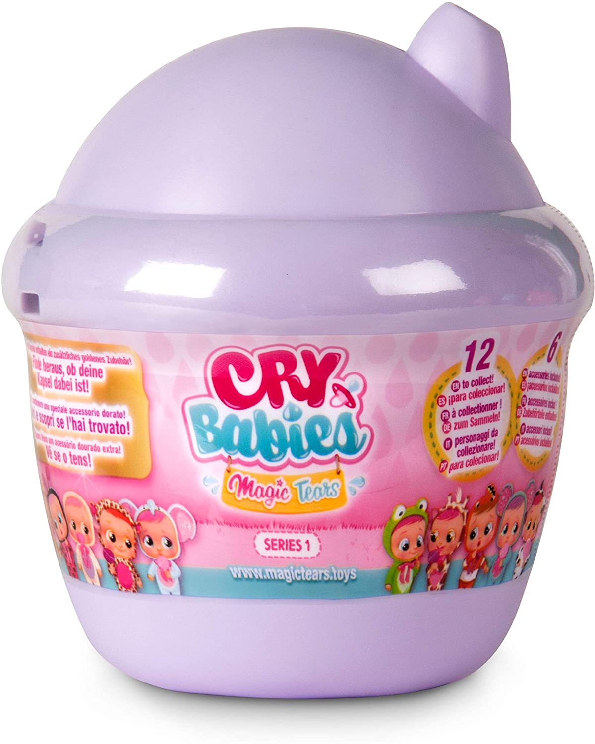 IMC Toys- Cry Babies Magic Tears Bambola in Capsula 937, Multicolore, Única, 8421134098442