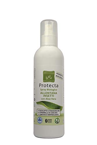 Benessence - Spray biologico Allontana Insetti e Zanzare con Aloe Vera - lenitivo da 250 ml
