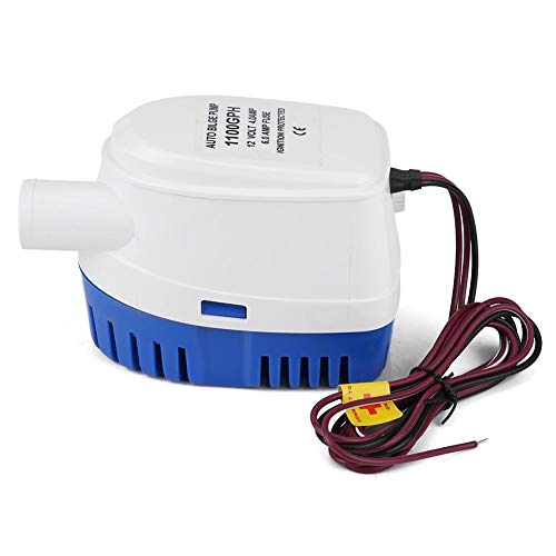 Pompa di sentina - Pompa acqua 1100GPH barche 12V Marine automatica di sentina sommergibile completamente automatico a galleggiante Interruttori interni