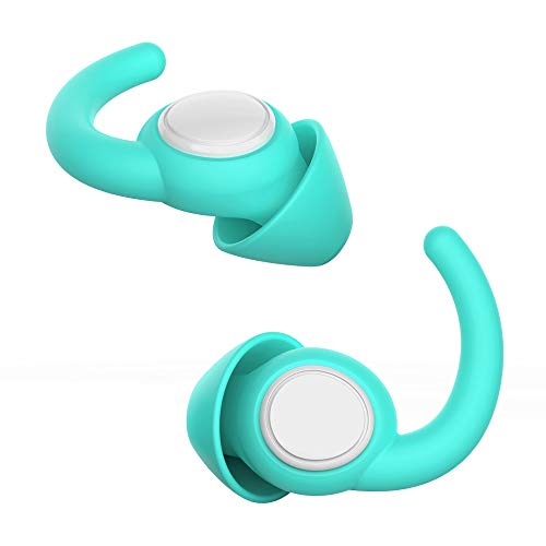 WUTAN Tappi Orecchie per Dormire Tappi per le Orecchie in Silicone anti rumore 2 paia comodi Earplugs per Russare Nuoto Concerti Studio Lavoro Ripresa (Azzurro)