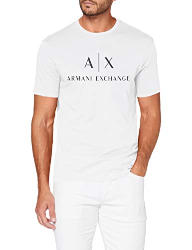 ARMANI EXCHANGE 8nztcj T-Shirt, Bianco (White 1100), Medium Uomo