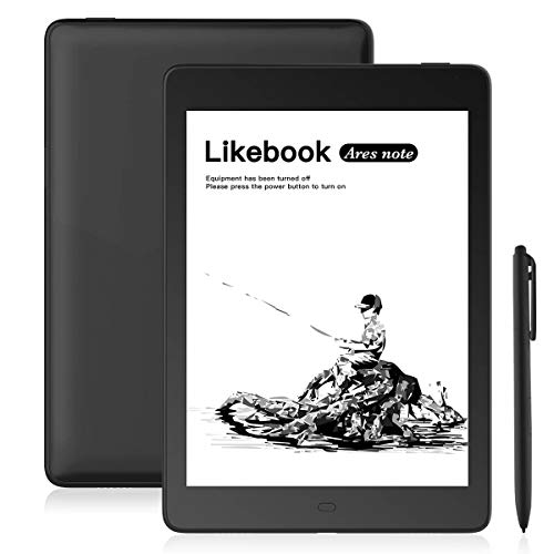 Likebook Ares-Note E-Reader, 7.8” Eink Carta Screen, Dual Touch, Hand Writing, Built-in Cold/Warm Light, Built-in Audible, Android 6.0, Octa Core Processor, 2GB+32GB