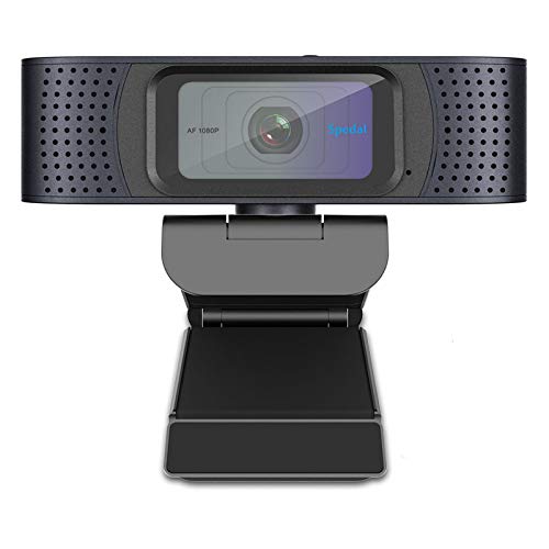 Spedal Full HD Webcam 1080p, Privacy Shutter, 2 Microfoni, Autofocus Live Streaming PC Camera con Microfono, Webcam USB per Xbox OBS XSplit Facebook Skype, Compatibile per Mac OS Windows 10/8/7