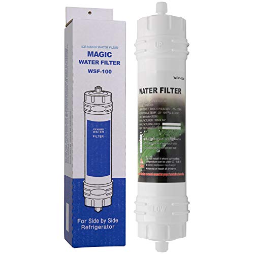 Magic Water Filter WSF-100 | Filtro dell’acqua per frigorifero Samsung - Cartuccia filtrante acqua esterno per frigo americano - Filtro WSF100
