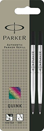 Parker ricariche per penna a sfera, tratto medio, colore nero x 2