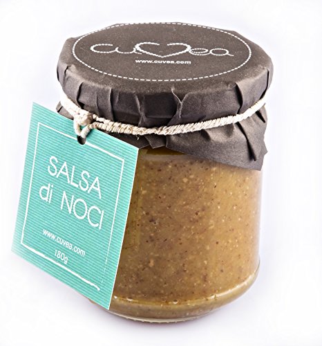 Salsa di noci della liguria Cuvea - 180 g - Salsa ideale per condire Pansoti, Croxetti, Trofie e pasta ligure