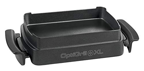 Tefal XA7268 OptiGrill Snacking & Baking - Ciotola XL (adatta solo per OptiGrill XL, antiaderente, capacità: 2 litri, lavabile in lavastoviglie), colore: Nero