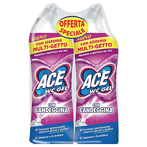 ACE Wc Gel con Candeggina Bipacco, 2 x 700 ml