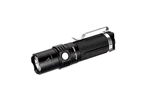 fenix PD25 flashlights (Hand Flashlight, LED, CR123A, 16340, Black, Aluminium, IPX8) Unisex-Adult, Nero, s