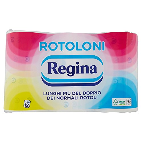 Carta Igienica Regina Rotoloni - 2 Confezioni da 12 Rotoli [24 Rotoli]