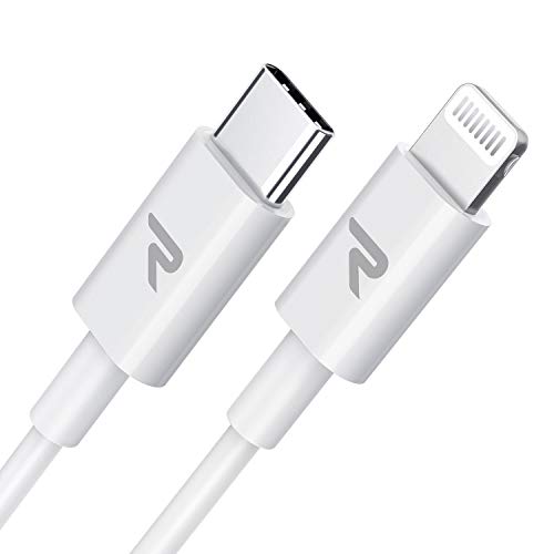 Rampow Cavo USB C Lightning [Certificato Apple MFi] 1Metro, Supporta Power Delivery 18W 3A Carica Rapida, Cavo Apple USB C Compatibile con iPhone 11/11 pro/11 PRO Max/XS/XR/X/8Plus,iPad PRO - Bianco