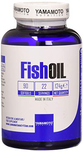 Yamamoto Nutrition Fish OIL integratore di acidi grassi essenziali Omege-3, EPA e DHA da Olio di pesce (90 softgel)