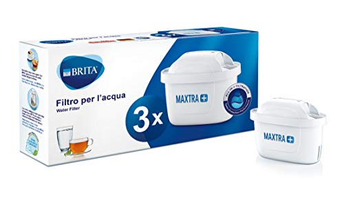 BRITA filtri MAXTRA+ Pack 3, Cartucce per caraffe filtranti, 3 filtri x 3 mesi di acqua filtrata