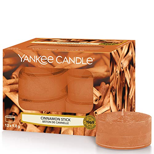 Yankee Candle Candela Luce del Tè, Bastoncino di Cannella