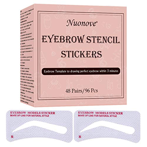 Adesivi per Sopracciglia, Di Stencil Per Sopracciglia, Stencil sopracciglio, 48 paia Brow Shaping Template Stencils kit per trucco