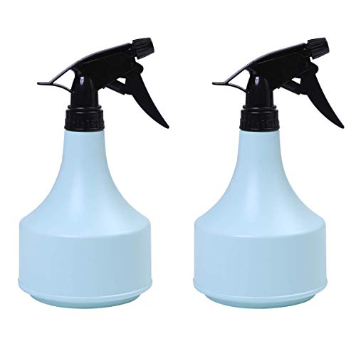 2 Pezzi Flacone Spray Bottigliette Spray 600ML Spruzzino Nebulizzatore per Disinfettante Pulizia Giardino Piante Barbiere Parrucchiere(Blu)