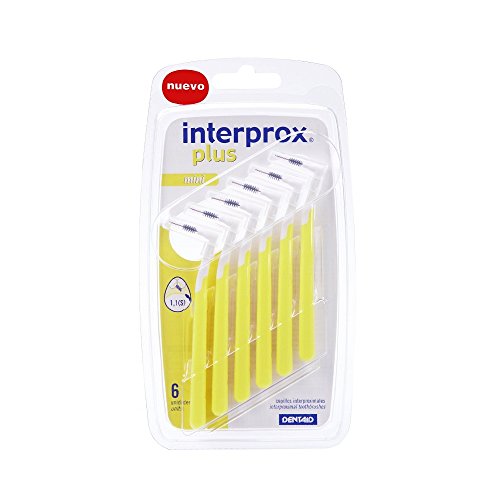 Interprox Plus, mini spazzolino interdentale, 1,1 mm, colore giallo