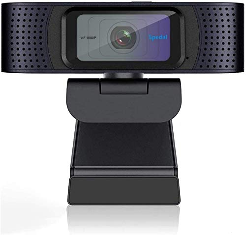 Webcam 1080p 30fps Autofocus Webcam con Privacy Cover USB Stream Web Camera per PC con Microfono Integrato Streaming per Xbox OBS Youtube o Twitch