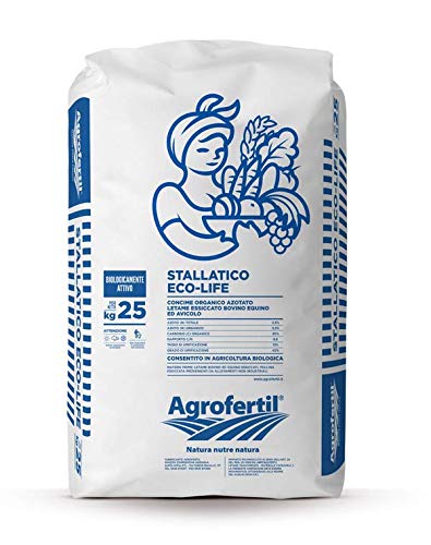 Agrofertil Stallatico Concime Organico Biologico Azotato Eco-Life 25 kg