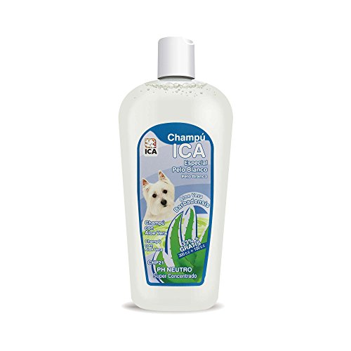 ICA chp21 Shampoo Speciale Capelli Bianco con Aloe Vera per Cani