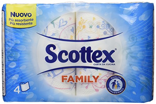 Scottex - Carta Da Cucina - La Qualità Scottex In Formato Convenienza, 4 Rotoli