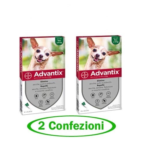 advantix Spot-ON per Cani Fino a 4 kg - Offerta 2 Confezioni