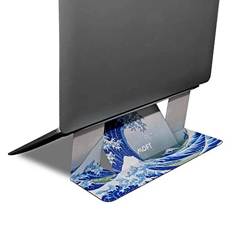 MOFT- Supporto per Laptop Invisibile Traspirante Supporto per Netbook Pieghevole con Altezza Regolabile per MacBook, Air, PRO, Tablet e Laptop - Onde