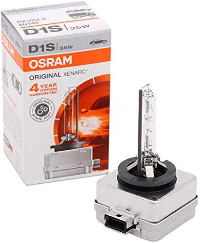 OSRAM XENARC ORIGINAL D1S faro HID allo xeno, lampada a scarica, qualità OEM, 66140, temperatura di colore 4150 K, scatola di cartone (1 pezzo)