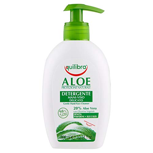 Equilibra Detergente Mani-Viso Delicato, Aloe, 300 ml