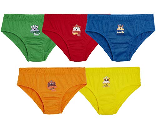 Paw Patrol Intimo Mutande Bambino Stampa Mighty Pups, Confezione da 5 Slip Bimbo Intimo 100% Cotone, Abbigliamento Bambini 18 Mesi-7 Anni, Idea Regalo Compleanno (2-3 Anni)