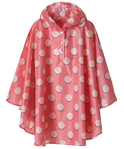 Summer Mae Giubbe per Bambini e Impermeabili Rosa di Pois M