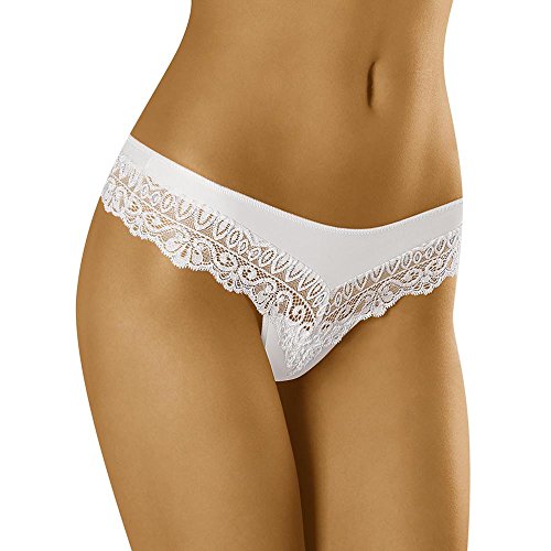 Wolbar Culotte Perizoma per Donne WB409, Bianco,S