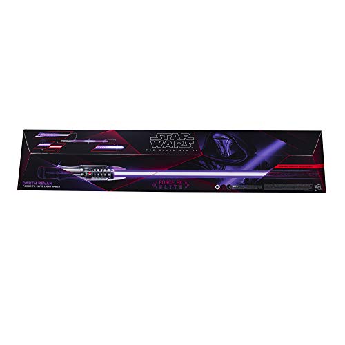Hasbro- Star Wars-Spada Laser The Black Series Darth Revan Force FX Elite con LED avanzati ed Effetti sonori, Articolo da Collezione per Adulti, E8940