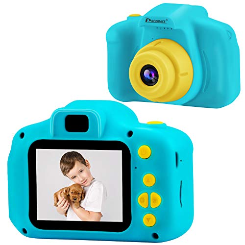 PROGRACE Fotocamera per Bambini Fotocamere digitali per Bambini Regali per Bambini di Compleanno Giocattoli per Bambini Macchina Fotografica di Azione per Bambini di 4-12 Anni Videoregistratore