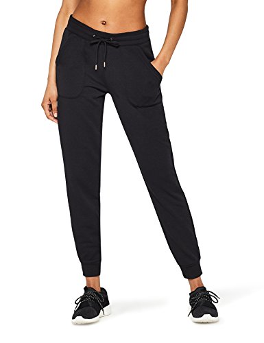 Marchio Amazon - AURIQUE - Jogger, Pantaloni Donna, Nero (Black), 42, Label:S