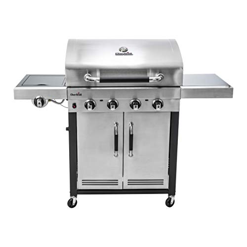 Char-Broil Advantage Series™ 445S - Barbecue in acciaio inox a 4 bruciatori con bruciatore laterale.