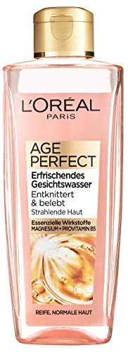 L'Oréal Paris Age Perfect - Tonico rinfrescante per il viso per la pelle luminosa, agisce delicatamente sulla pelle e allevia i segni di stanchezza, 200 ml