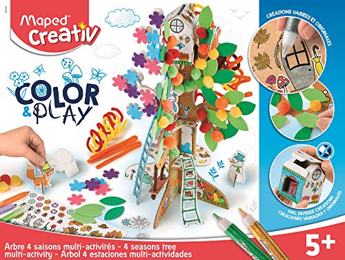 Maped Creativ Color and Play Four Seasons Tree (Coloring Activity & 3D Model)
