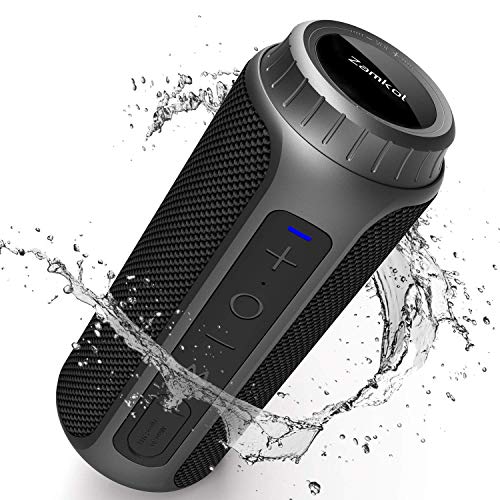 Zamkol Cassa Bluetooth 5.0, 30W HD Stereo Altoparlante Portatile con Bassi Potenti, IPX6 Waterproof Speaker bluetooth, TWS & AUX & Micro SD e Chiamata Vivavoce, per Smartphone, Esterno,Viaggio