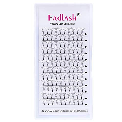 Volume Russo 4D 0.07mm D Curl 10mm Lunghezza Ciglia Russo Premade Fan Eyelash Extensions