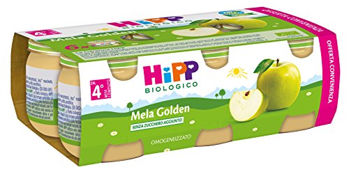 Hipp Omogeneizzato Multipack Mela Golden - Confezione 6 x 80 g