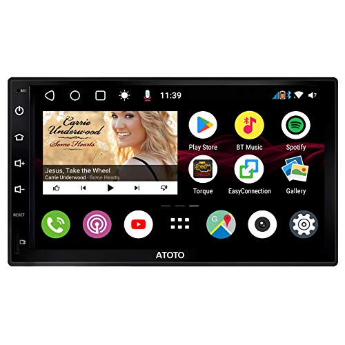 ATOTO S8 Premium S8G2B73M, video in-dash per auto Android con navigazione, doppio Bluetooth con aptX, Connessione telefonica, Display QLED da 7 pollici, Parcheggio VSV, Supporto 512GB SD e altro