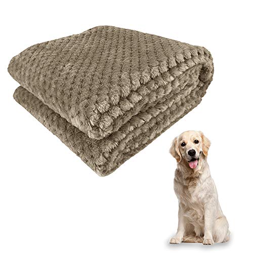 Xnuoyo Coperta Cane Coperta per Animale Coperta Gatto Coperta in Peluche A Doppio Strato Calda, Morbida E Confortevole, Adatta per Gatti E Cani di Taglia Grande Media E Piccola (caffè, 100 * 70CM)